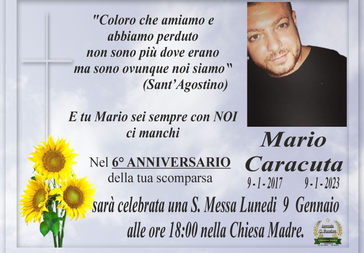 Anniversario Caracuta Mario 